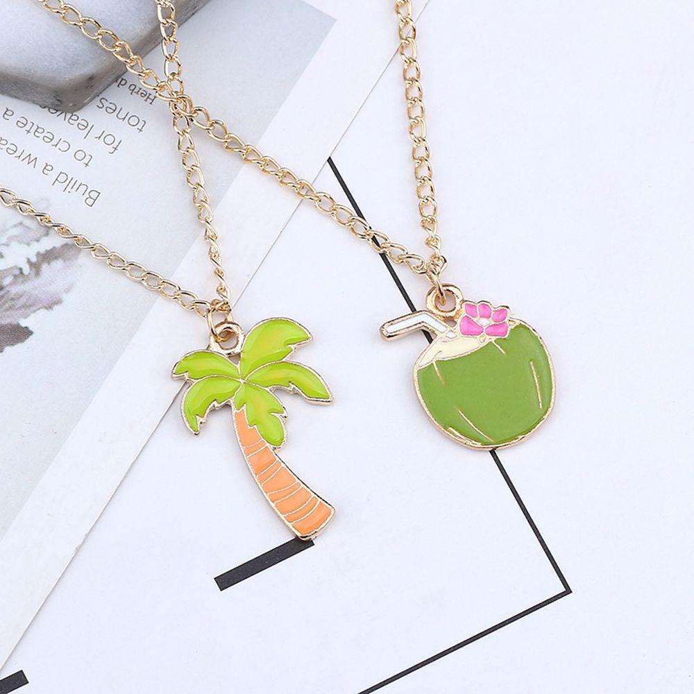 Vanes1 Vòng cổ Mặt Hình Cây Dừa Độc Đáo Cho Nữ