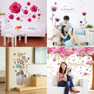 Decal lọ hoa, cành hoa dán tường trang trí