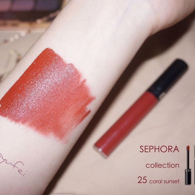 Hàng Pháp - Bill sephora ảnh cuối - Son Kem Sephora cream lip stain 25 Coral sunset | BigBuy360 - bigbuy360.vn