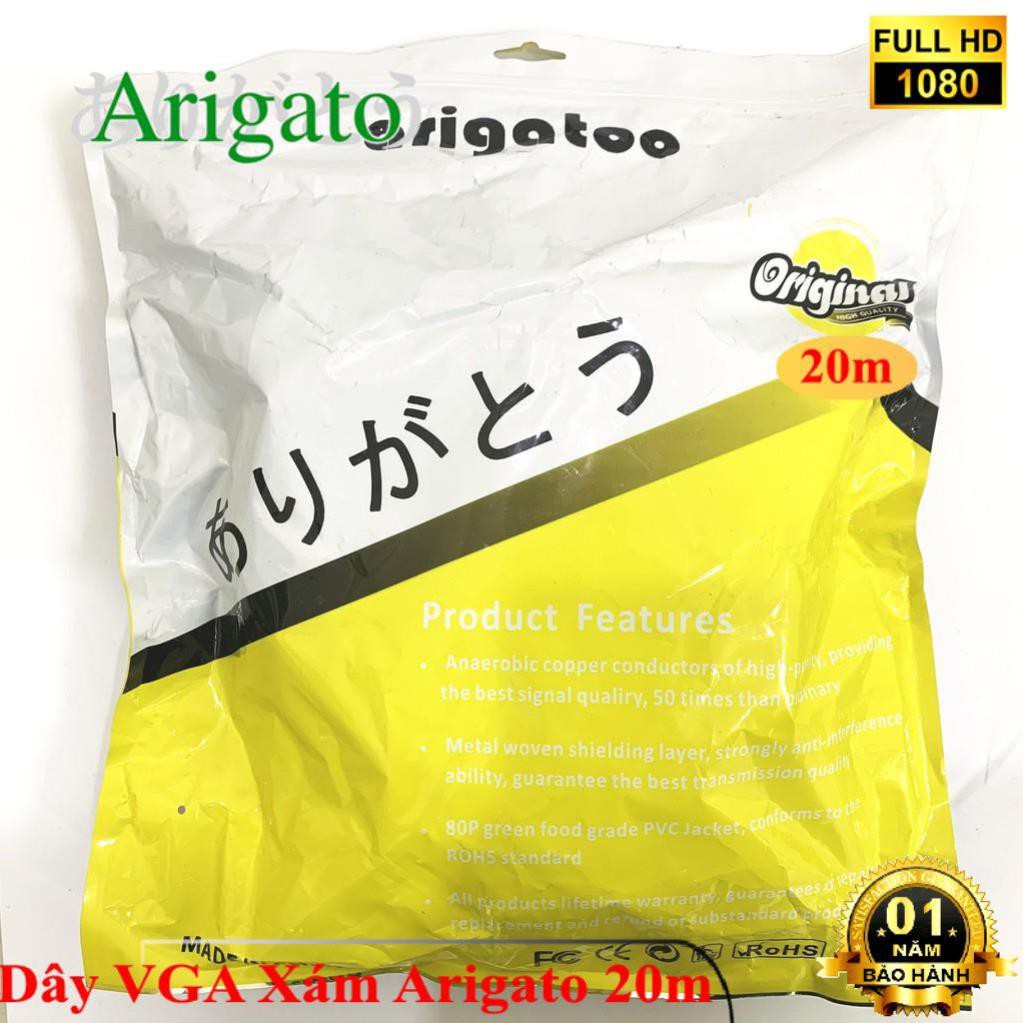 DÂY VGA 20m XÁM ARIGATO | BigBuy360 - bigbuy360.vn