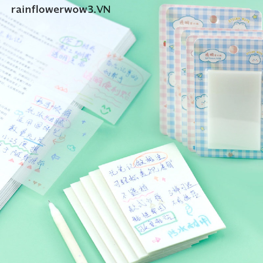 Giấy Dán Ghi Chú Tự Dính Trong Suốt Đơn Giản