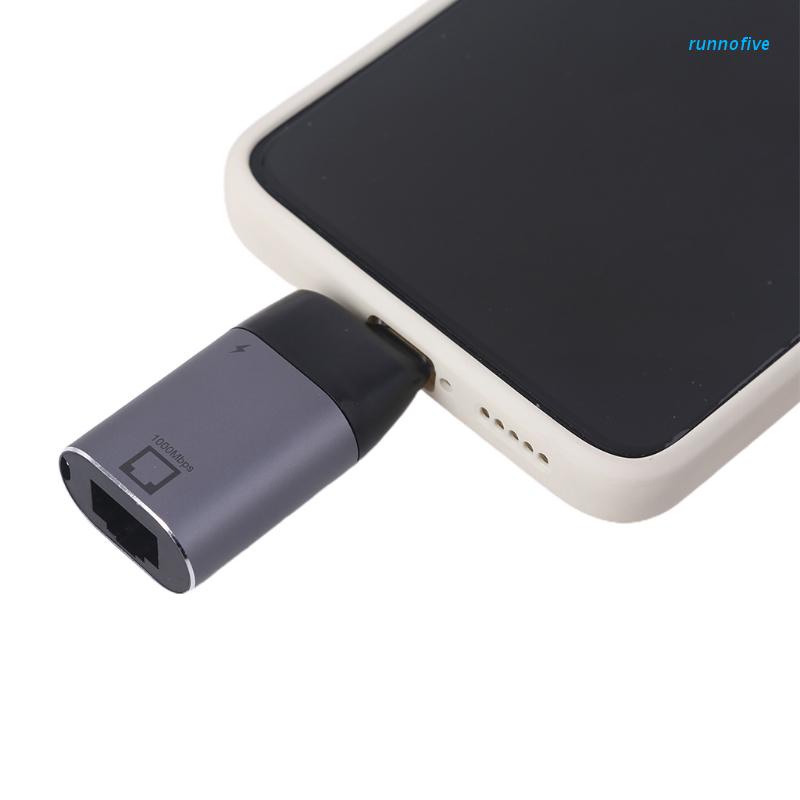 Bộ Chuyển Đổi Ổ Cắm Mạng LAN RJ45 Sang USB-C Sang RJ45 100W Kèm Cổng Sạc Chất Lượng Cao