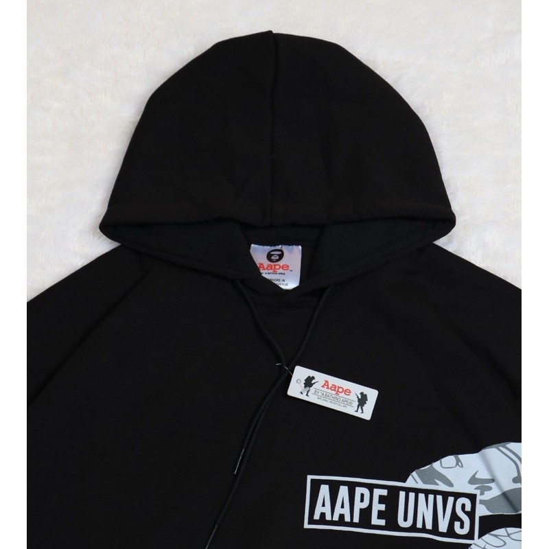 Bape Áo Khoác Có Mũ Trùm Đầu In Hình Aape Cá Tính Cho Nam