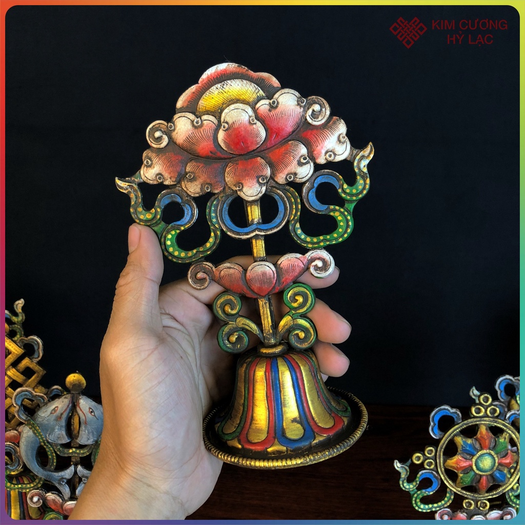 Tám Biểu Tượng Cát Tường Mật Tông [Kim Cương Hỷ Lạc] Vẽ Màu