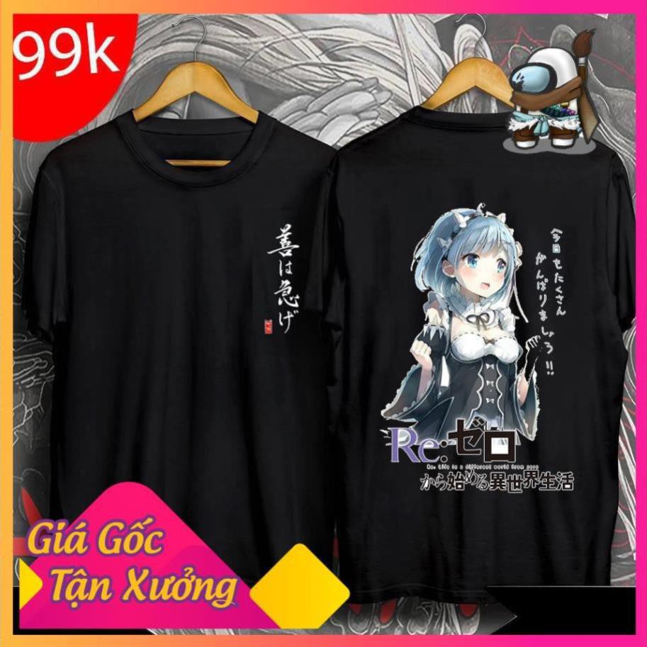 Áo Rem Ram - áoin hình Re:zero được yêu thích, cực đẹp cực ngầu giá tận xưởng
