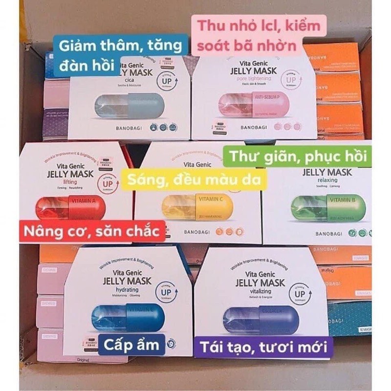 Mặt Nạ Dưỡng Da bổ sung vitamin VITA GENIC JELLY MASK ( Đủ Dòng )