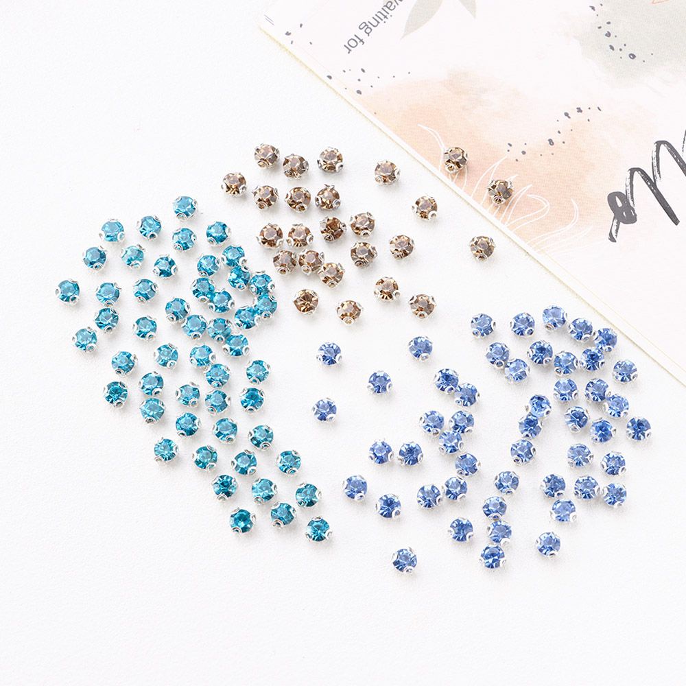 Set 50 Cúc Áo Kim Cương Mini Dễ Thương 4mm 1/6 Dùng Để May Quần Áo Búp Bê