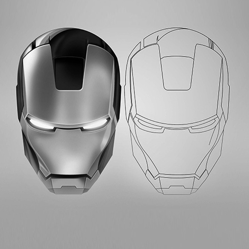 Vỏ Bọc Nút Khởi Động Xe Hơi In Hình Iron Man