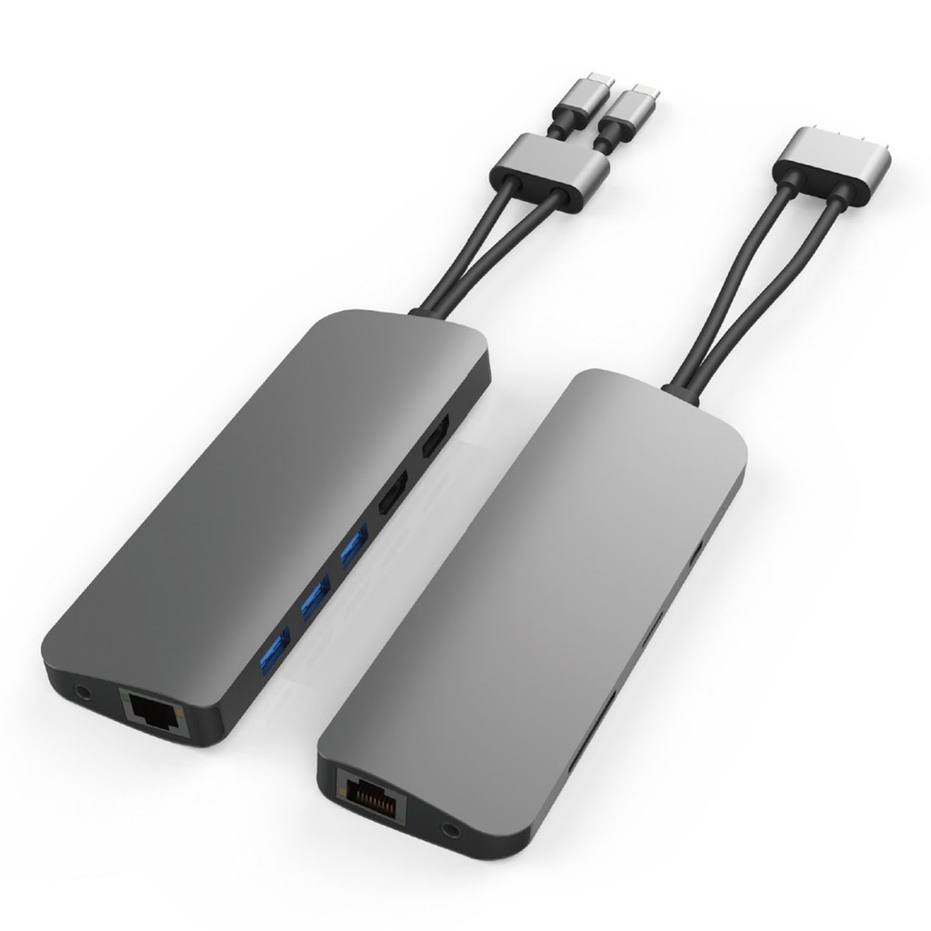Cổng chuyển HyperDrive Viber 10-in-2 4k/60Hz USB-C Hub cho Macbook/iPad/Laptop/Surfacebook - HD392