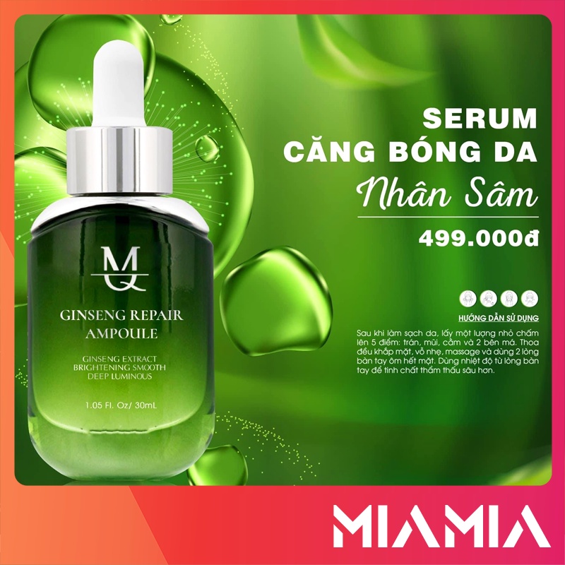 Serum Căng Bóng Da Nhân Sâm MQ Skin chính hãng - Ginseng Repair Ampoule MQskin - 8936117150159