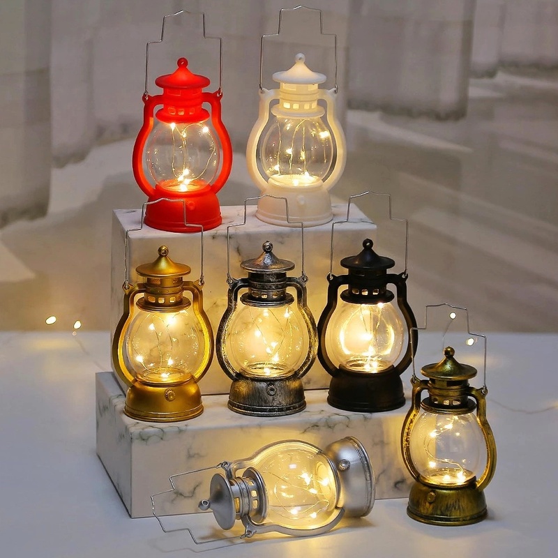 Đèn LED Cầm Tay Phong Cách Cổ Điển Dành Cho Cắm Trại Ngoài Trời