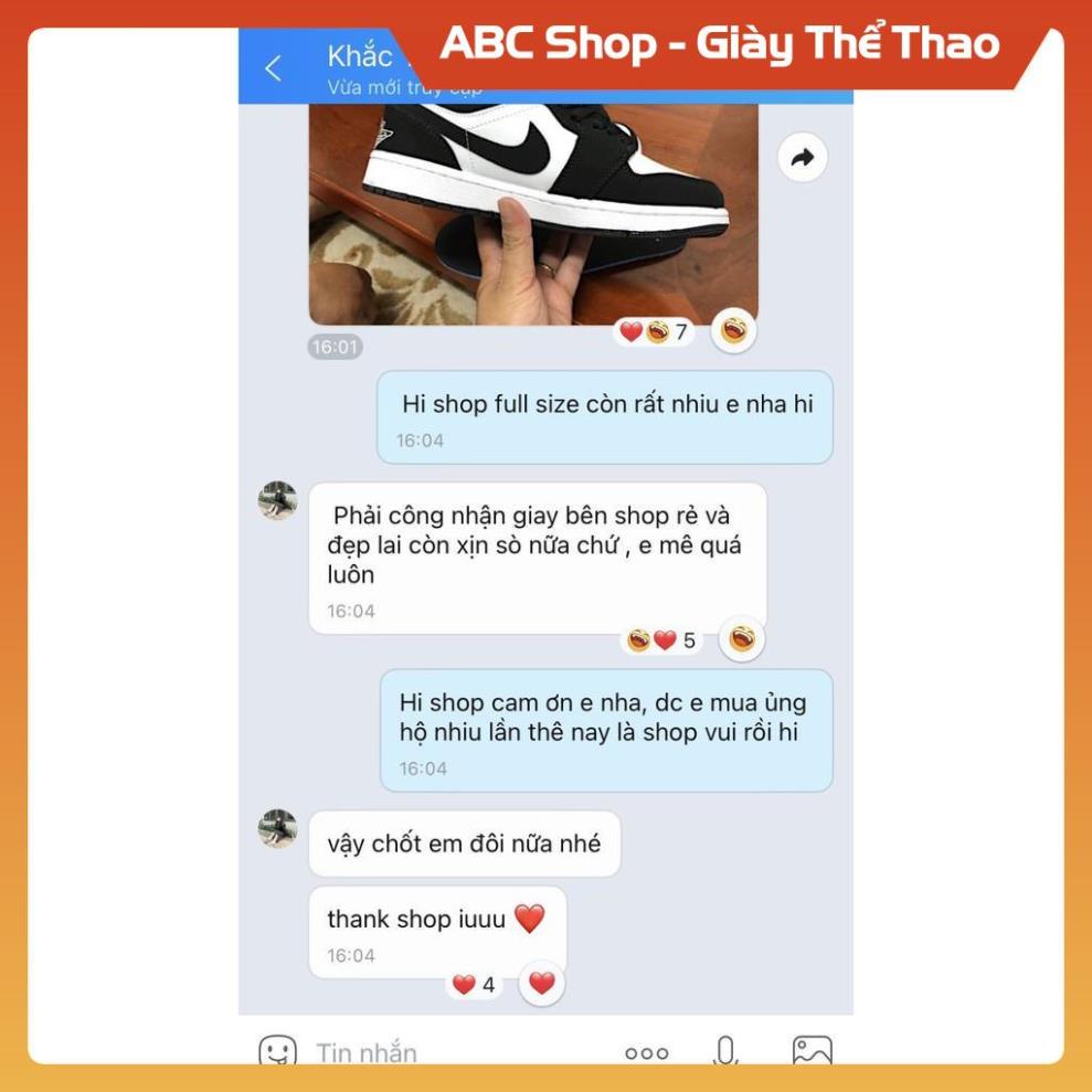 Giày Sneaker Jordan 1 Đen Trắng, Giầy Thể Thao JD1 JD Nam Nữ Low Học Sinh