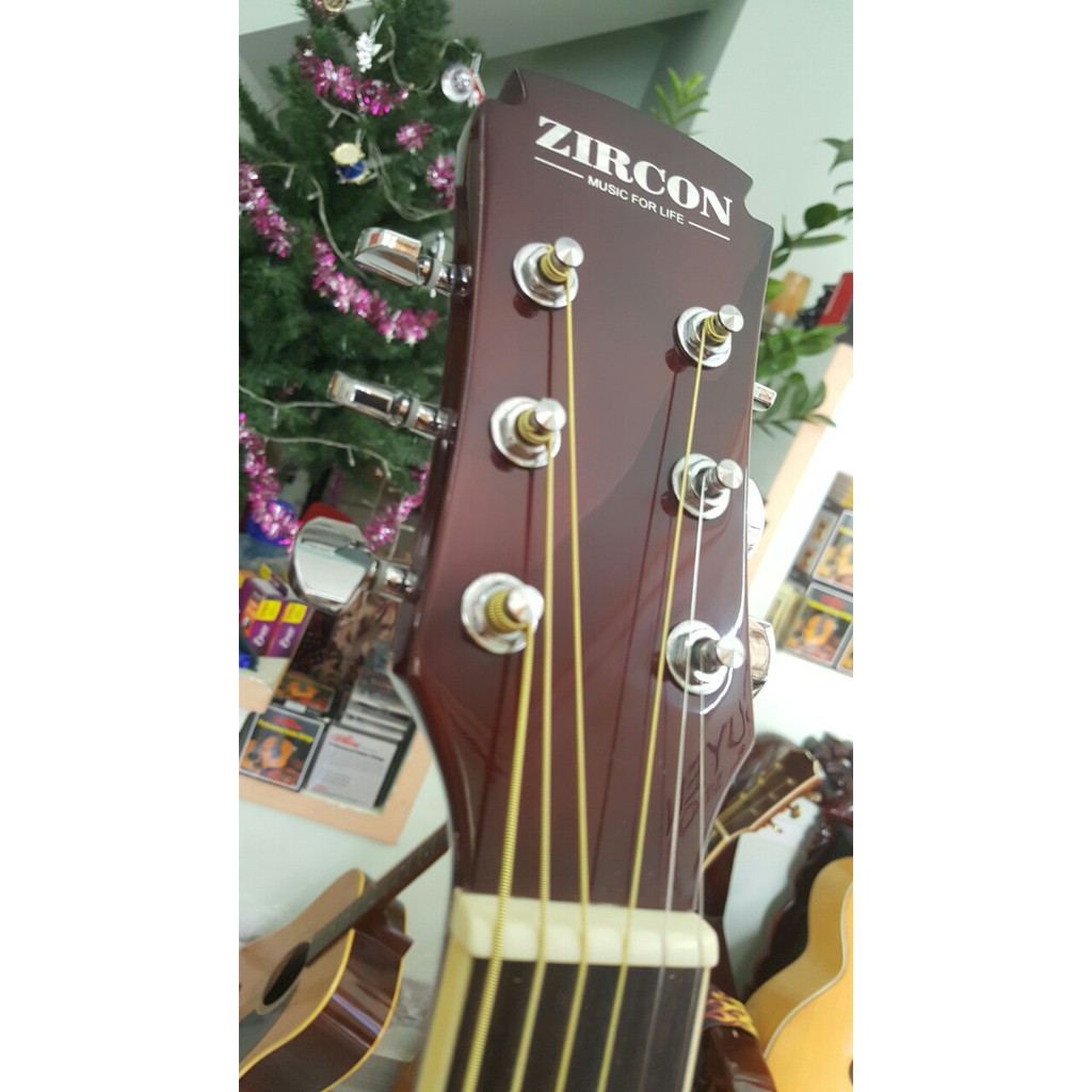 Đàn guitar acoustic Zircon (Tặng kèm bao da 3 lớp và giáo trình học)