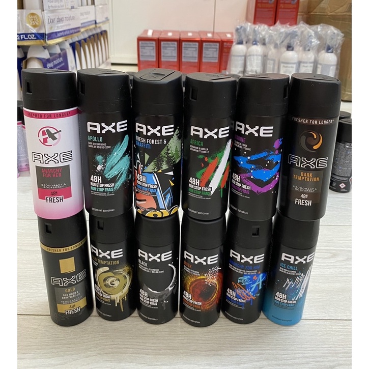 XỊT KHỬ VÀ NGĂN MÙI AXE 150ML