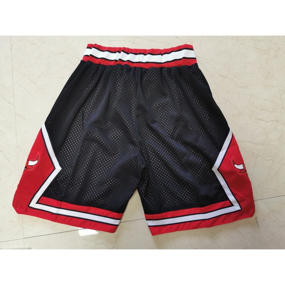 Quần Short Thêu Hình Bò Tót chicago bulls Phong Cách retro