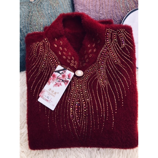 ÁO LEN TẶNG MẸ - TẶNG BÀ (Lông thỏ cao cấp -  Mẫu mới) | BigBuy360 - bigbuy360.vn