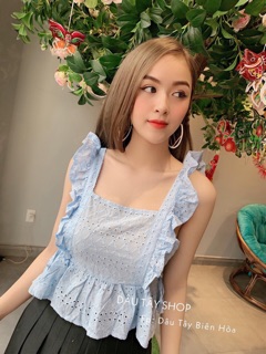 Áo Kiểu Bèo Thắt Nơ 2 Bên