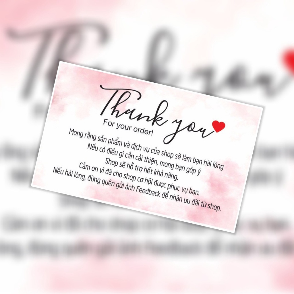 50 tem cám ơn khách hàng ko có keo dán