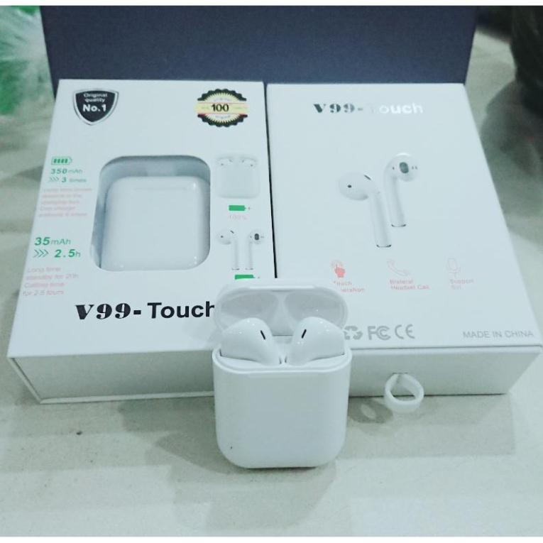 [Xả Hàng – FreeShip] TAI NGHE BLUETOOTH CÓ DOCK SẠC, Tai Nghe TWS V99| Nghe Gọi 4 Tiếng | 24001