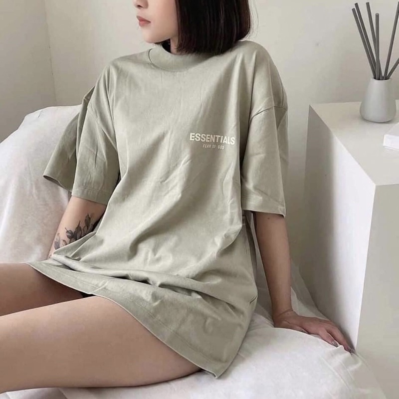 Áo và quần Fear Of God FOG Essentials SS22 Seafoam bản cao cấp, set đồ FOG Essentials chất liệu cotton