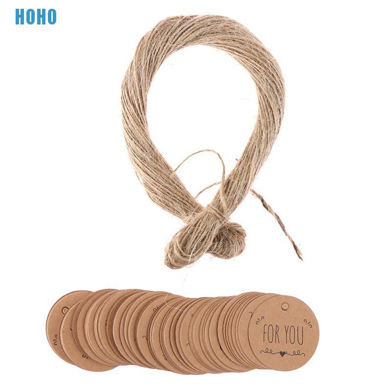 Bộ 100 Thẻ Giấy Có Trang Trí Hình Trái Tim