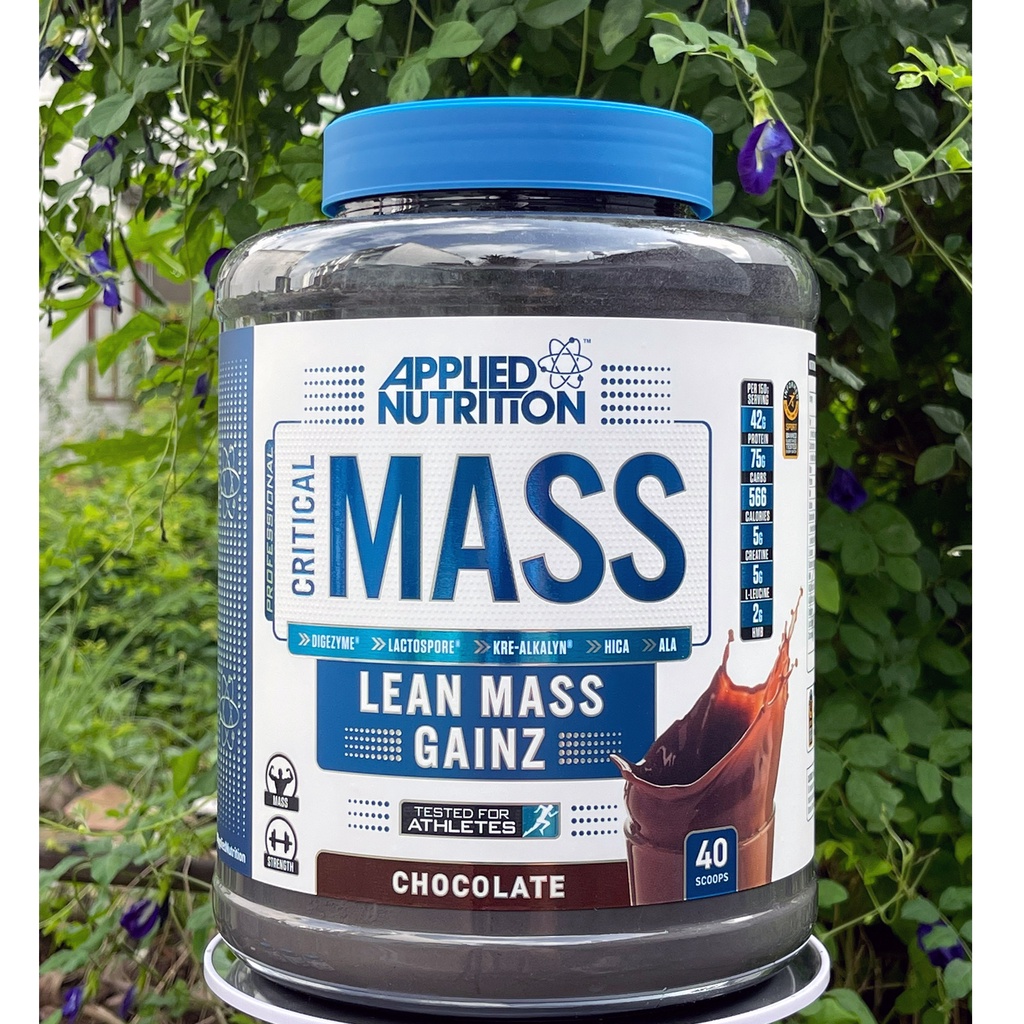 Sữa tăng cân tăng cơ Critical Mass của APPLIED NUTRITION hộp 2.4kg hỗ trợ tăng cân, tăng cơ nhanh cho người gầy