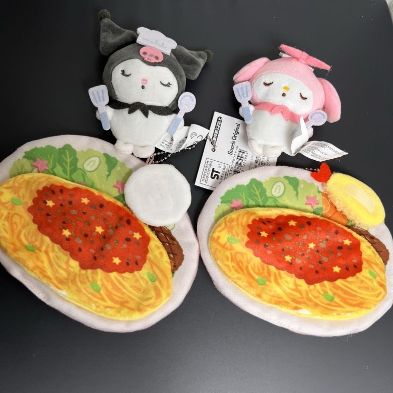 Đồ chơi nhồi bông Hình Đầu Bếp Sanrio Kuromi Hello Kitty Cinnamoroll