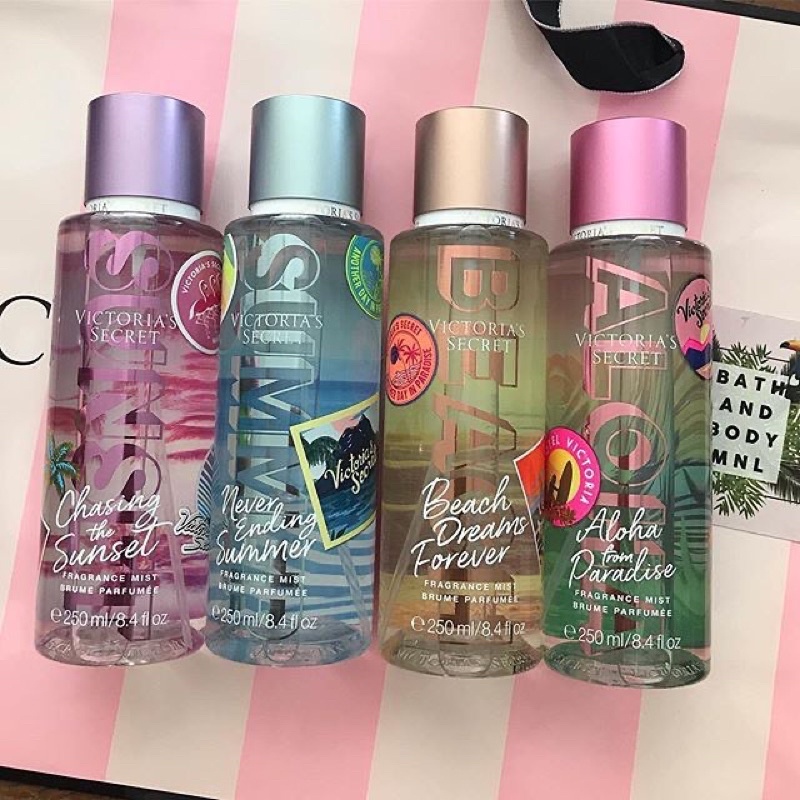 Body mist xịt thơm VSecret 250ml 𝐍𝐞𝐯𝐞𝐫 𝐄𝐧𝐝𝐢𝐧𝐠 𝐒𝐮𝐦𝐦𝐞𝐫