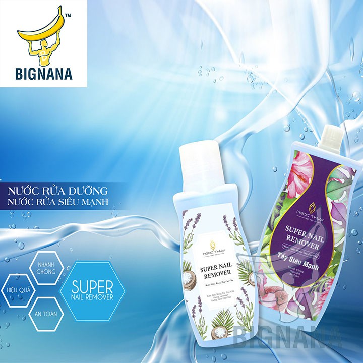 Nước Rửa Móng Tay Cao Cấp, Tẩy Siêu Sạch, Nhanh Chóng, Có Vitamin Không Làm Khô Da, Chai 125ml