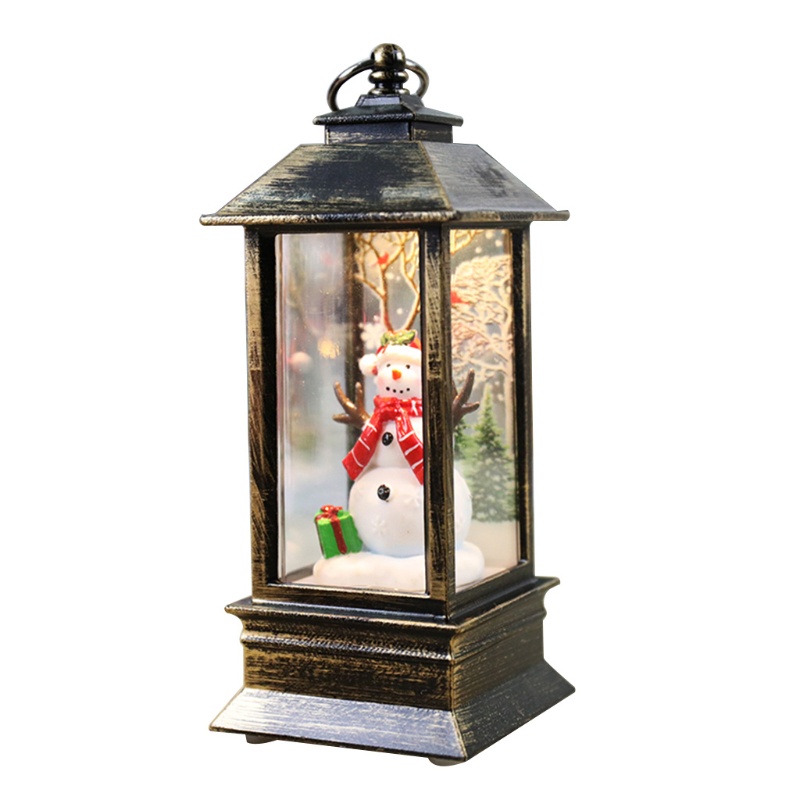 Đèn lồng hình ông già noel/người tuyết phong cách phương Tây độc đáo trang trí nhà cửa