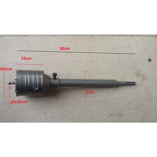 Mũi khoan rút lõi bê tông đường kính mũi 60mm dài 200mm siêu bền