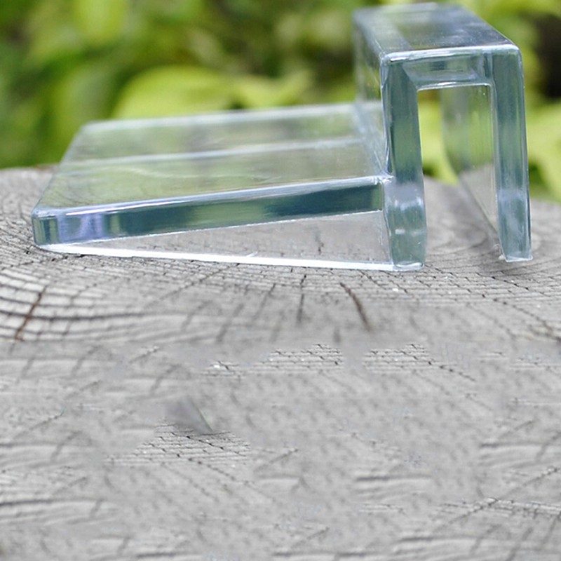 Bộ 4 Kẹp Nhựa Trong Suốt Giữ Bể Cá Kính