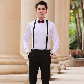 Dây đai đeo cạp quần chống trượt thiết kế hình chữ Y móc kẹp thời trang cho nam Đai đeo quần nam Suspender