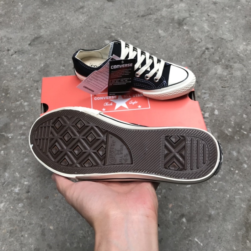 Giày Thể Thao Con ver.se đen trắng thấp nam nữ