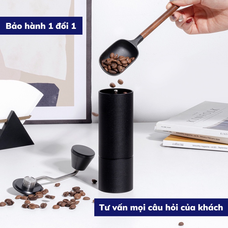 Cối xay cà phê cầm tay TIMEMORE C3 bản 2022 nâng cấp lưỡi xay trục cố định cối xay cà phê bột nhỏ gọn mang đi du lịch