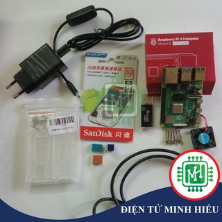 Combo Raspberry Pi 4 - RAM 1GB - Pi 4B