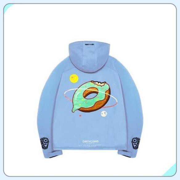 [Hàng Thu Đông] Áo Hoodie Nam Nữ Xanh Donut Chất Cotton Da Cá  Freesize