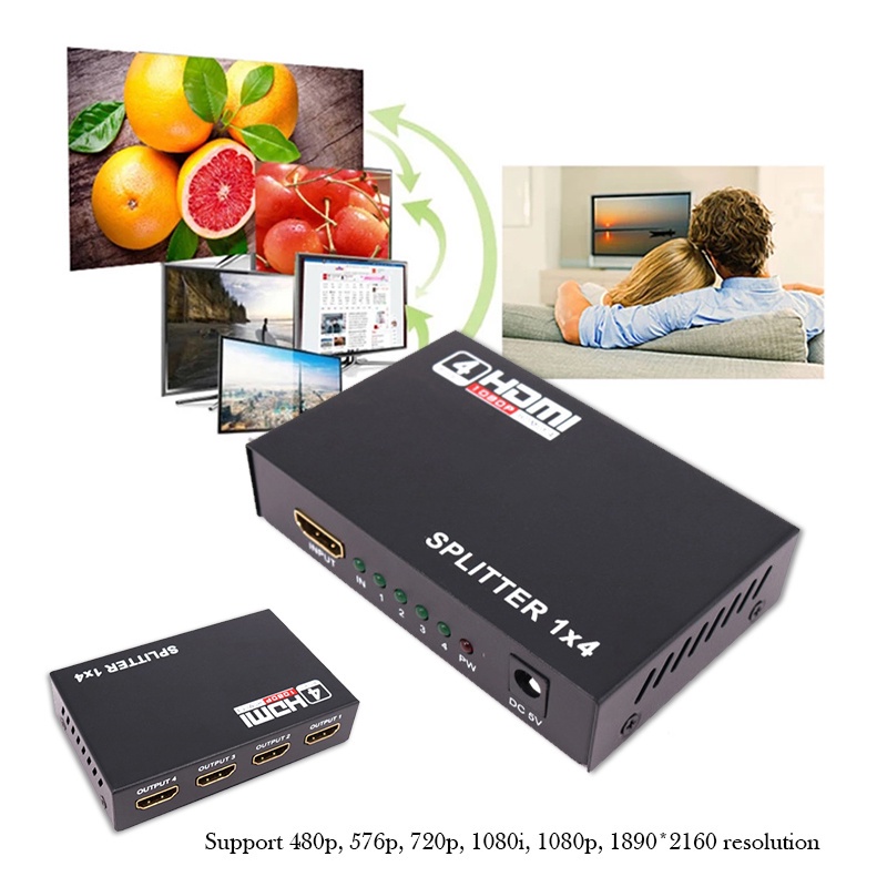 Bộ Khuếch Đại Công Tắc Hdmi 1080p 1X4 4K Hdmi Chất Lượng Cao