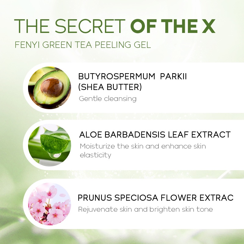 Gel tẩy tế bào chết Fenyi chiết xuất trà xanh tẩy mụn đầu đen làm sạch lỗ chân lông hiệu quả 60g | BigBuy360 - bigbuy360.vn