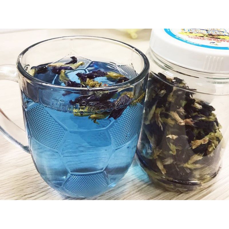 100 gram trà hoa đậu biếc nhà trông (Nhà trồng) An toàn không hóa chất,chất bảo quản,phân bón hóa học