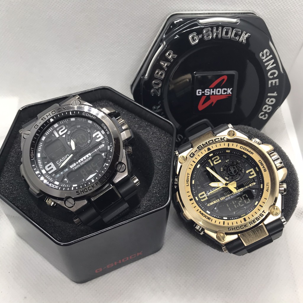 Đồng hồ nam G-shock  MTG S1000 Original _ Kim-điện tử_Chống nước 5ATM_Viền Thép không gỉ Full box - Haizz.shop