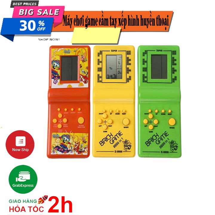 Máy chơi game cầm tay xếp hình, Đồ chơi xếp hình Brick Game (Hàng mới) new2021 (Retoanquoc)