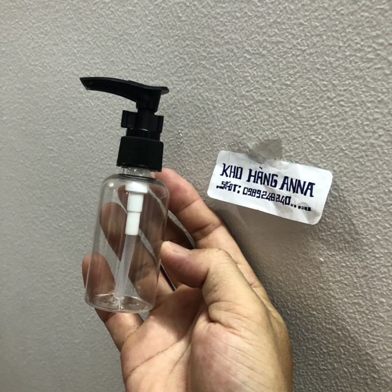 Set 50 Chai trong suốt vòi nhấn nhỏ giọt - Chai 100ml/ 50ml/ 30ml/ 10ml xịt giọt Đựng dầu gội , đựng nước rửa