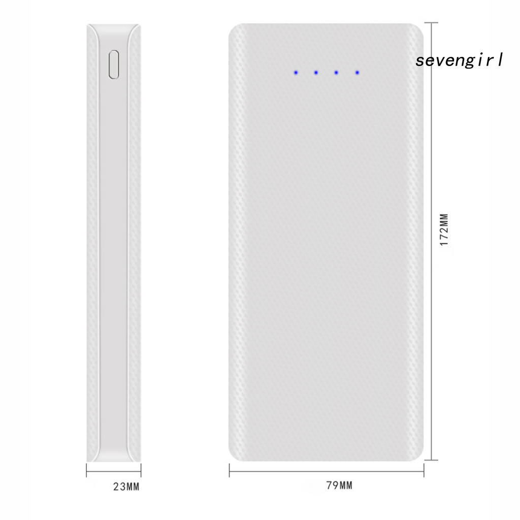 Hộp Sạc Dự Phòng Sev-Power Chống Trầy Abs Micro Usb Type-C 18650