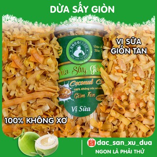 Dừa sấy giòn cáo cấp vị Sữa Cocofarm 200g - Đặc sản xứ dừa Việt Nam