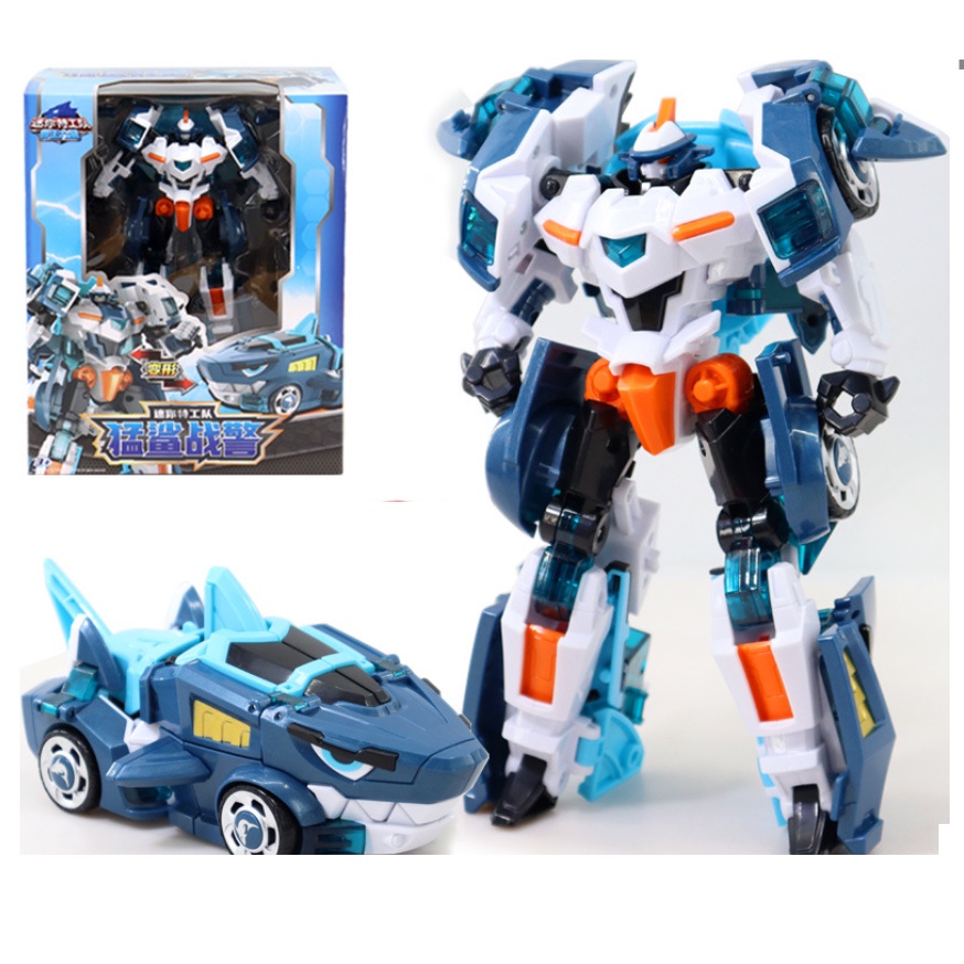 Đồ chơi miniforce mô hình Siêu Robot Cảnh sát vũ trụ Cá mập Jaws Cop đồ chơi trẻ em
