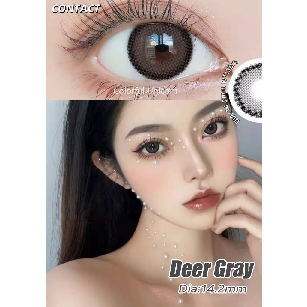 Kính áp tròng Colorhunter Dùng 1 Năm 14.2mm 0 - 8 Độ 1 cặp