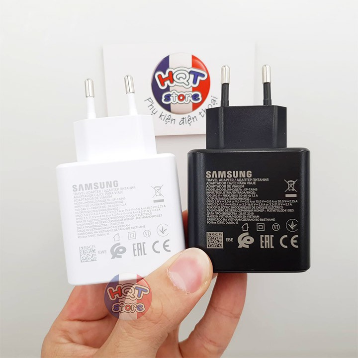 Bộ sạc siêu nhanh 45W Super Fast Charging cho Samsung Note 10 Plus chính hãng