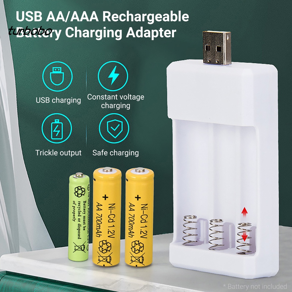 Thiết bị sạc pin 3 ngăn USB AA/AAA tiện dụng