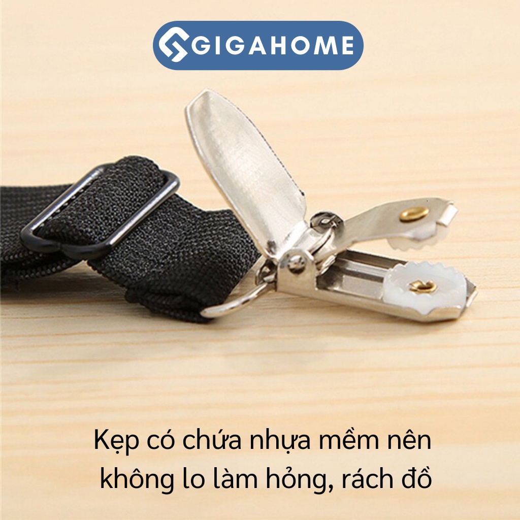 Bộ 4 Kẹp Ga Giường Grap Chống Xê Dịnh GIGAHOME Góc 3 Chấu 5162